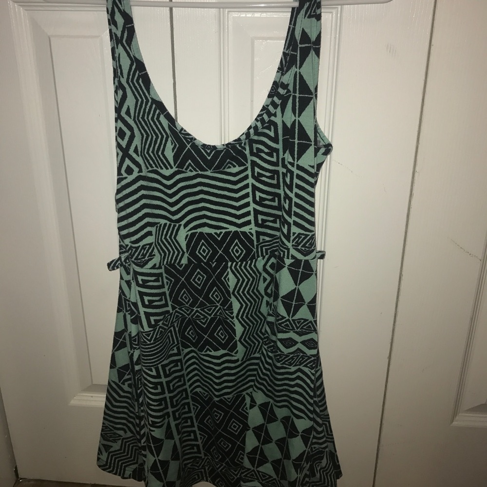 Aztec turquoise dress